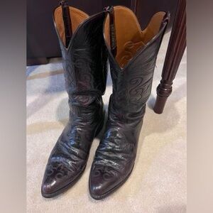 Ostrich cowboy boots